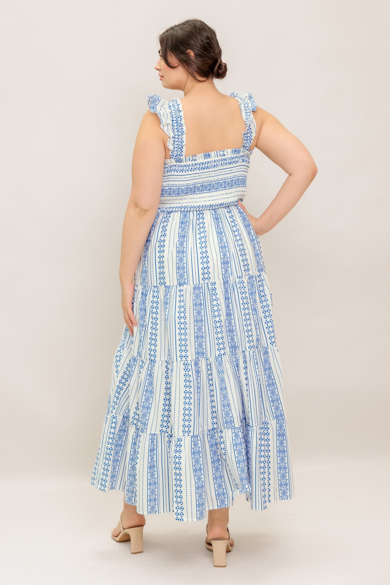 MIDSUMMER PETALS WOVEN MIDI DRESS Flying Tomato